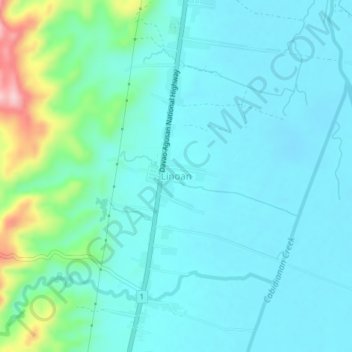 Mappa topografica Linoan, altitudine, rilievo