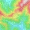 Mappa topografica Monte di Nese, altitudine, rilievo