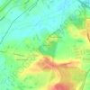 Mappa topografica Arborgate, altitudine, rilievo
