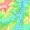 Mappa topografica Viade, altitudine, rilievo