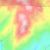 Mappa topografica Rocky Mountain, altitudine, rilievo