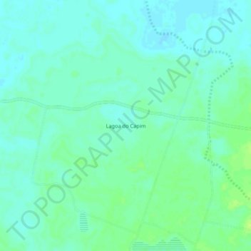 Mappa topografica Lagoa do Capim, altitudine, rilievo