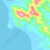 Mappa topografica Binga, altitudine, rilievo