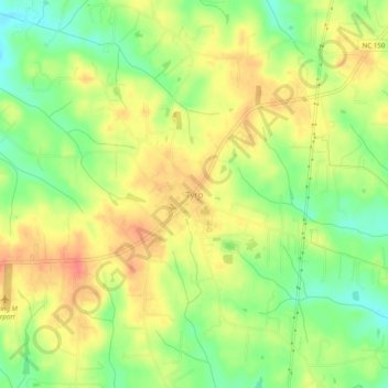 Mappa topografica Tyro, altitudine, rilievo