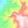 Mappa topografica Thumb, altitudine, rilievo