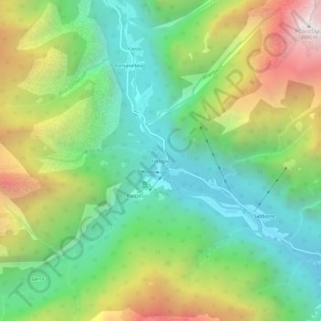 Mappa topografica Foroglio, altitudine, rilievo