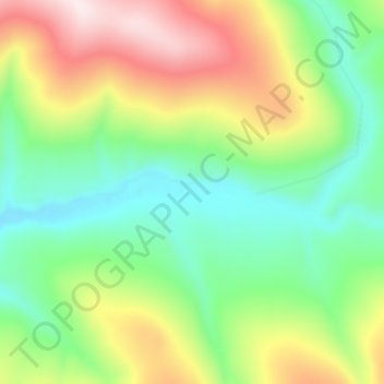 Mappa topografica Clear Creek, altitudine, rilievo