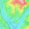 Mappa topografica Fiveways, altitudine, rilievo