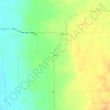 Mappa topografica Jud, altitudine, rilievo