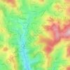 Mappa topografica Le Château, altitudine, rilievo