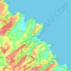 Mappa topografica Luanco, altitudine, rilievo