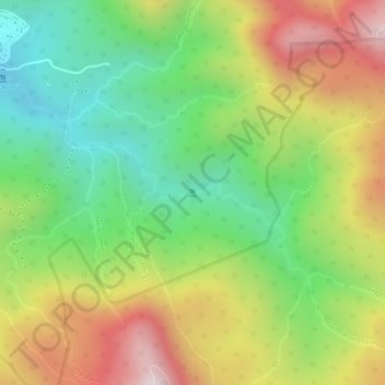 Mappa topografica Cascade St Georges- Vaux, altitudine, rilievo