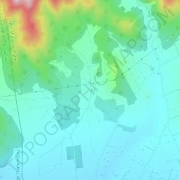 Mappa topografica es Cabàs, altitudine, rilievo