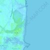 Mappa topografica Canet-en-Roussillon, altitudine, rilievo