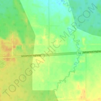 Mappa topografica Niton Junction, altitudine, rilievo