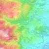 Mappa topografica Rochepradière, altitudine, rilievo