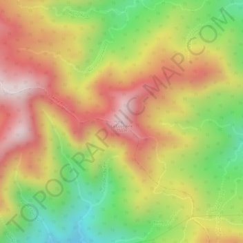 Mappa topografica La Couronne, altitudine, rilievo