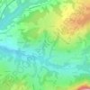Mappa topografica La Combe d'En-Haut, altitudine, rilievo