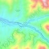 Mappa topografica Río Colorado, altitudine, rilievo