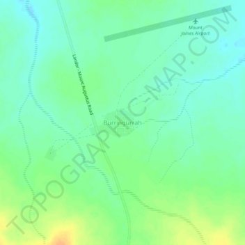 Mappa topografica Burringurrah, altitudine, rilievo