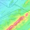 Mappa topografica Woodlawn Heights, altitudine, rilievo