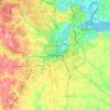 Mappa topografica Petersburg, altitudine, rilievo