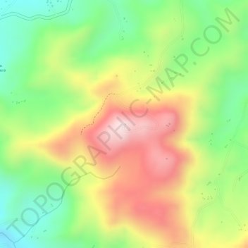 Mappa topografica Mirante da Serrinha, altitudine, rilievo