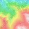 Mappa topografica Cascade de la Pisse, altitudine, rilievo