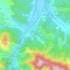 Mappa topografica Le Tuc, altitudine, rilievo