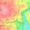 Mappa topografica Croazic, altitudine, rilievo