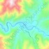 Mappa topografica Lowman, altitudine, rilievo