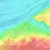 Mappa topografica Clos de Saint-Denis, altitudine, rilievo