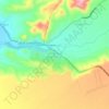 Mappa topografica San Miguel de la Pascana, altitudine, rilievo