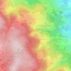 Mappa topografica Le Montet, altitudine, rilievo