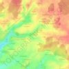 Mappa topografica Les Epinards, altitudine, rilievo