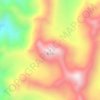 Mappa topografica 龙王山, altitudine, rilievo