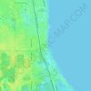 Mappa topografica Indian River City, altitudine, rilievo