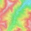 Mappa topografica Preit, altitudine, rilievo