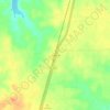 Mappa topografica Powderly, altitudine, rilievo