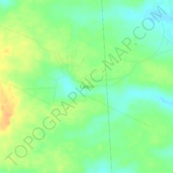 Mappa topografica Cedro, altitudine, rilievo
