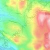 Mappa topografica Coal Creek, altitudine, rilievo