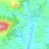 Mappa topografica La Caillère, altitudine, rilievo