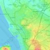 Mappa topografica Litherland, altitudine, rilievo