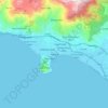 Mappa topografica Alanya, altitudine, rilievo