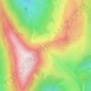 Mappa topografica Col du Sénépy, altitudine, rilievo