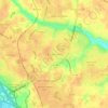 Mappa topografica Blue Star Estates, altitudine, rilievo