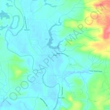 Mappa topografica Tulips, altitudine, rilievo