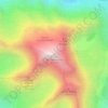 Mappa topografica Pointe de Charbonnel, altitudine, rilievo