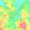 Mappa topografica La Barboire, altitudine, rilievo