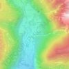 Mappa topografica Villaretto, altitudine, rilievo